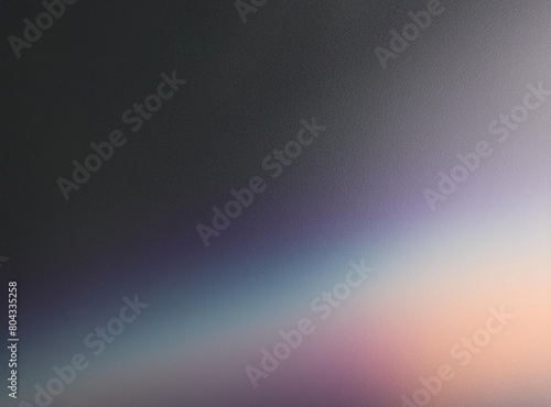 Noisy grey black abstract background. Colorful gradient. Holographic blurred grainy gradient