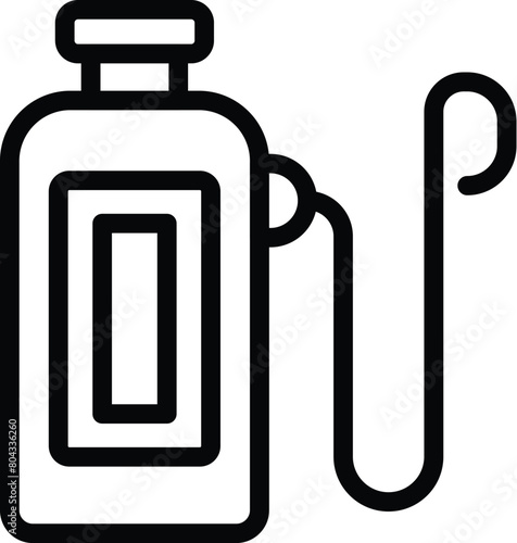 Knapsack pesticide sprayer icon outline vector. Chemical weed killer. Gardening insecticide dispenser