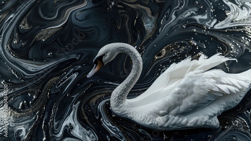 Swan Artistic Marble Effect