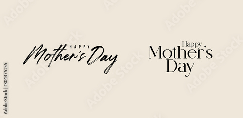 Happy Mother's Day calligraphy, lettering for social media banner