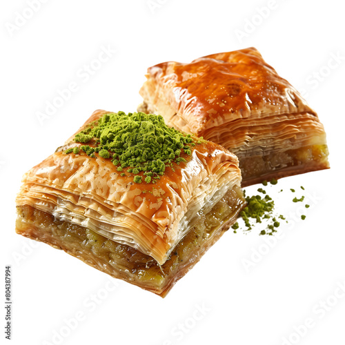 Turkey baklava on transparent background