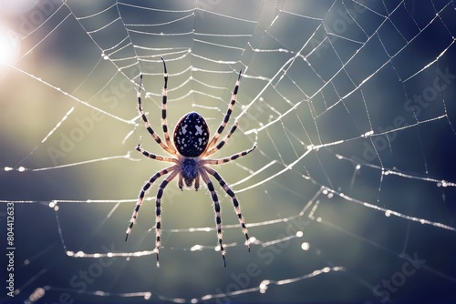 'spider web closeup wet halloween natural mark green arachnophobia widow foot trap vector carnivore spider's old black corner macro small dripped horror background'