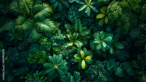 Immerse Yourself in Tranquil Forests: A Photo Stock Concept Featuring Lush Greenery from Above