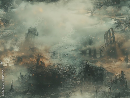 Explore a close-up view of a post-apocalyptic wasteland