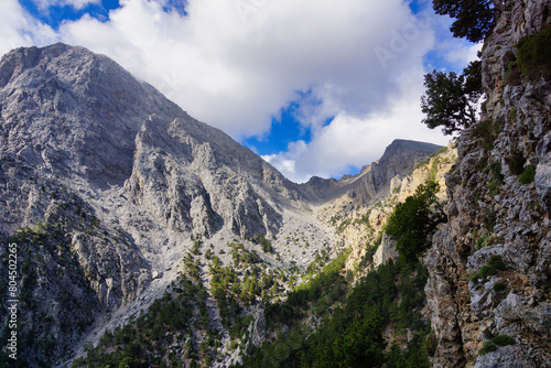 The Samaria Gorge is a National Park of Greece since 1962 on the island of Crete.
