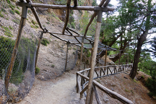 The Samaria Gorge is a National Park of Greece since 1962 on the island of Crete.