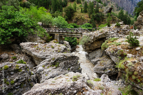 The Samaria Gorge is a National Park of Greece since 1962 on the island of Crete.