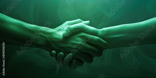 Trust (Light Green): Two hands clasped together, symbolizing trust and partnership