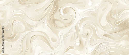 A subtle pattern of squiggles and swirls in neutral tones