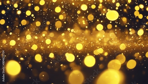 'background. bokeh lights Shiny yellow glitter sparkle technology. confetti glistering christmas gold blue luxury light magic abstract background banner blink bright'