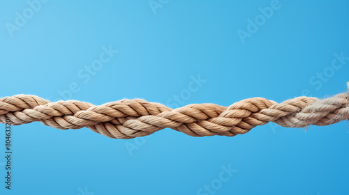 The knotted rope symbolizes the strength of unity