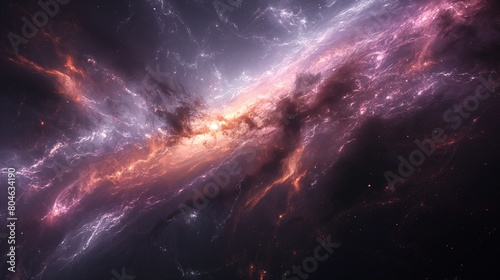 Stellar Birth in Colorful Nebula Dust