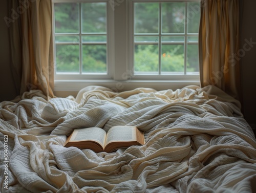 Tranquil Morning Reading Nook Generative AI