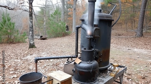 These photos capture the essence of a moonshine still, where the air is thick with anticipation and the promise of illicit pleasure