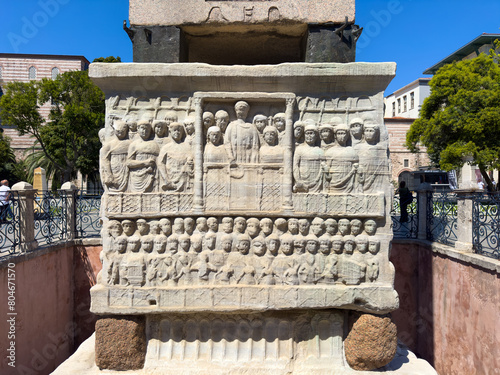 Obelisk of Theodosius, Dikilitaş, in the Hippodrome of Constantinople (Sultan Ahmet Square)