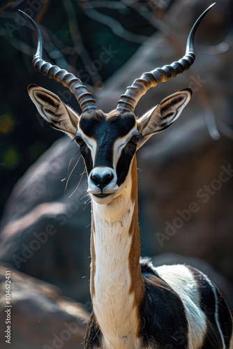 Graceful Blackbuck Antelope in Natural Habitat - Wildlife Photography