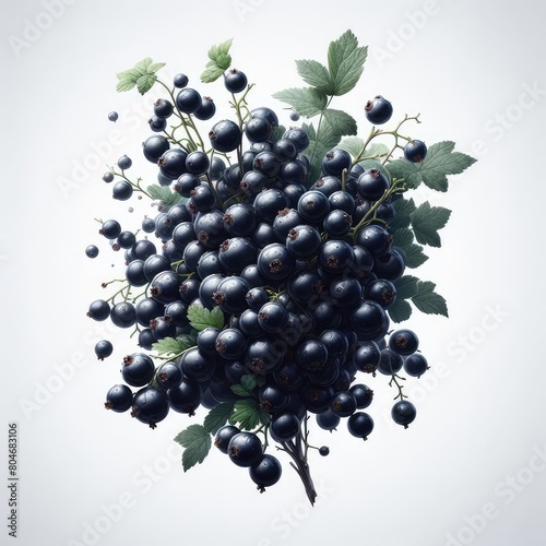 Blackcurrant isolated on a white background