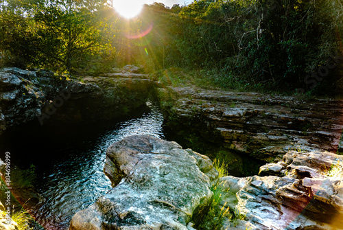 Natureza Cachoeiras Árvores Chapada dos Veadeiros Goiás Brasil Paisagem Beleza Cênica Aventura Trilhas Parque Nacional Cerrado Biodiversidade Rios Riachos Flora Brasil Maravilhas Naturais Explorar