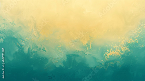 soft pastel gradient of teal and gilded yellow, ideal for an elegant abstract background