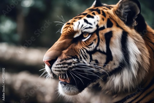 'tiger angry cat animal wildlife wild mammal felino predator nature carnivore zoo stripes head portrait big face fur siberian bengal hunter striped eye'