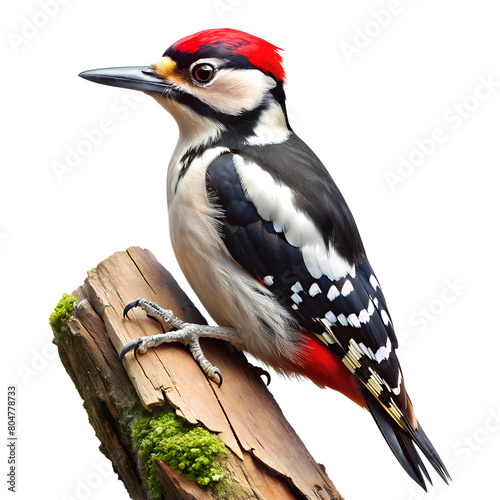 Woodpecker isolated on transparent background