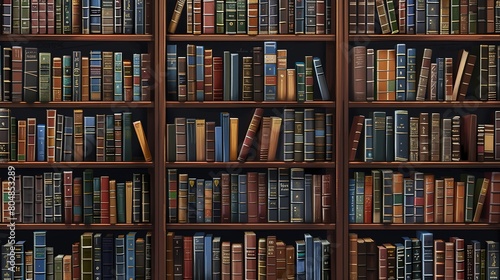 Wonderful Bookshelf, Seamless texture vertically and horizontally