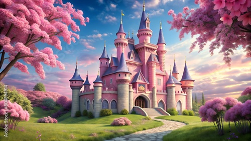 A Stunning Princess Castle Resplendent with Fairy-tale Charm and Elegance