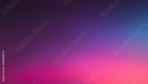 Blurred color gradient purple pink blue grainy color gradient background dark abstract backdrop banner poster card wallpaper website header design with health care power energy