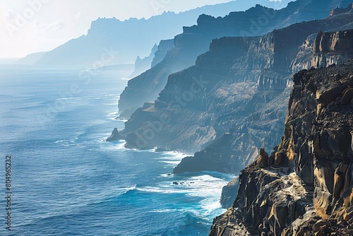 Enormous cliffs in the southern area resemble the landscape of Gran Canaria in Spain or a similar destination like Portugal.