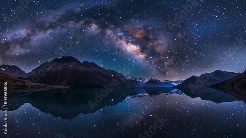 Stellar Reflections in the Mountain Lake