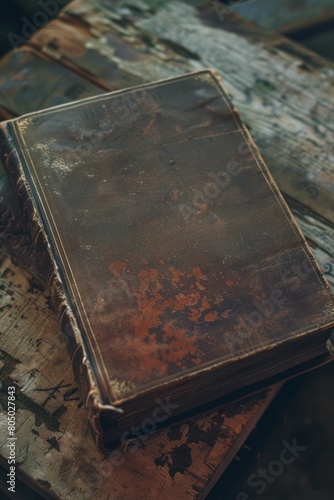 A VetalVit A killers journal rests on top of a sturdy wooden table. The book appears well-loved and contains dark thoughts that hint at a sinister past