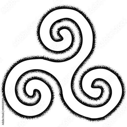 triskelion or triskeles symbol or icon