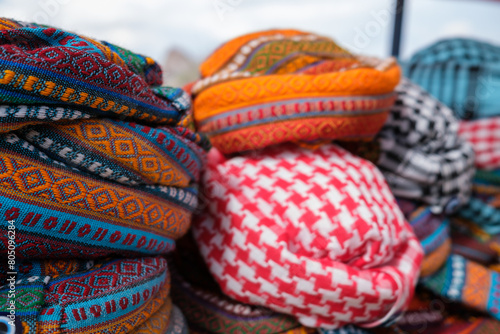 Colorful Collection: Traditional Turkish Hats from Cappadocia
