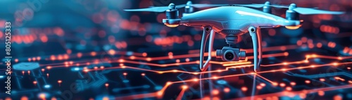 Cybersecurity Analyst deploying autonomous security drones to patrol cyberphysical systems, using AI to detect and neutralize threats in realtime