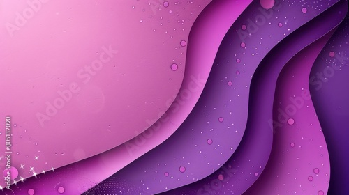 Pink and Purple Abstract Background With Bubbles