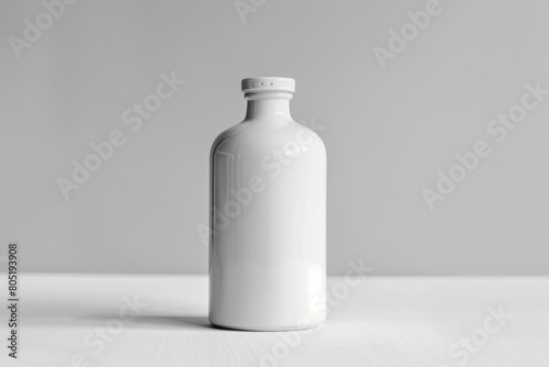 Luxury elegant white jar in studio