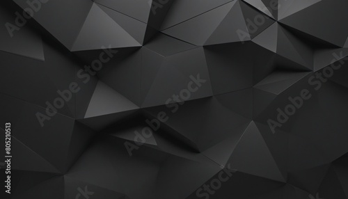 Abstract background design, dark geometric shapes, 3d render