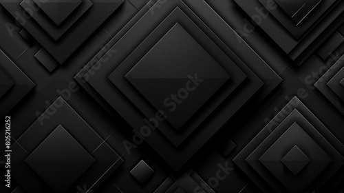  An abstract image features a black-and-white backdrop, adorned with centrally positioned squares and rectangles A diagonal diamond pattern emerges in the image's heart