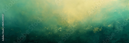 serene blend of mint green and gilded yellow, ideal for an elegant abstract background
