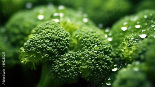 vibrant macro broccoli fresh