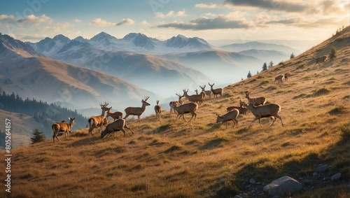 elk on the mountain