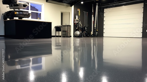 glossy epoxy garage floor