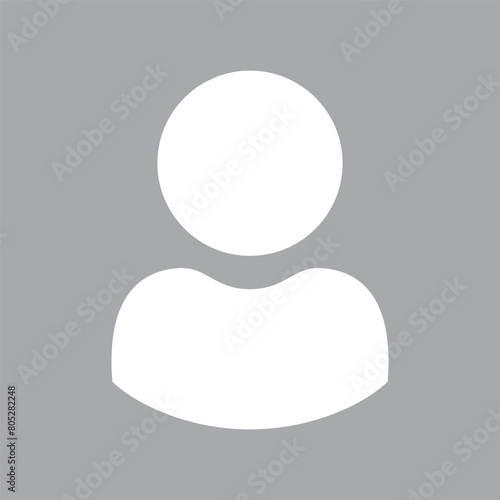 Man avatar profile picture placeholder flat vector design