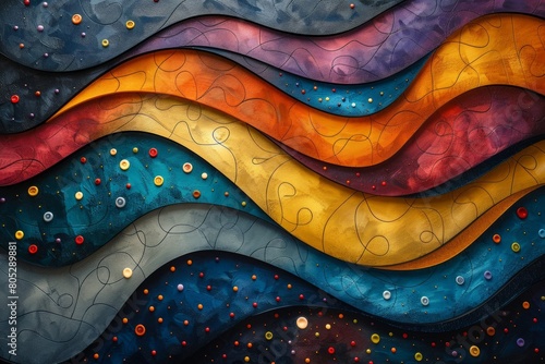 abstract background in colors and patterns for Midwife Day 