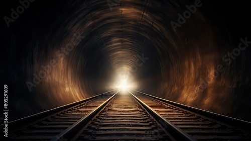passage light in tunnel