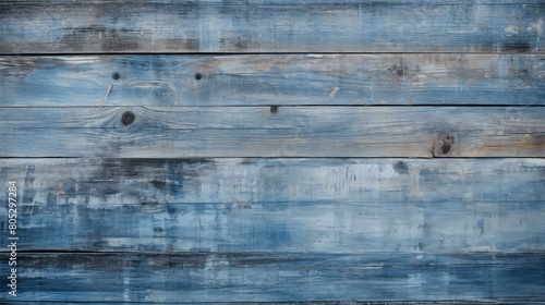 en blue barn wood background