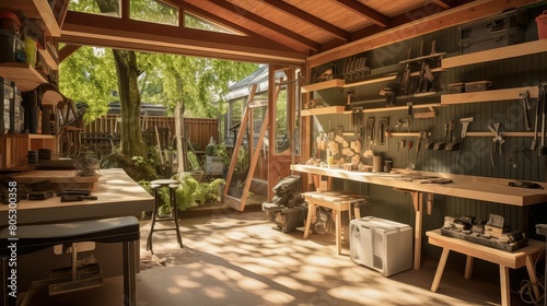 storage garden shed interior