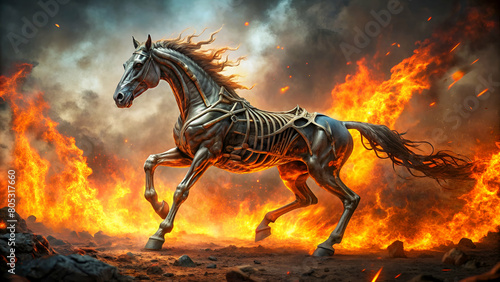 the metal ghost horse fire