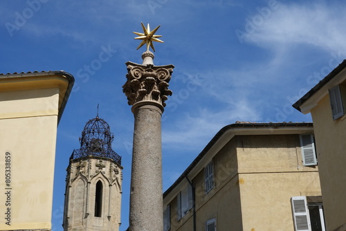 Etoile à douze pointes de la Fontaine des Augustins à Aix-en-Provence