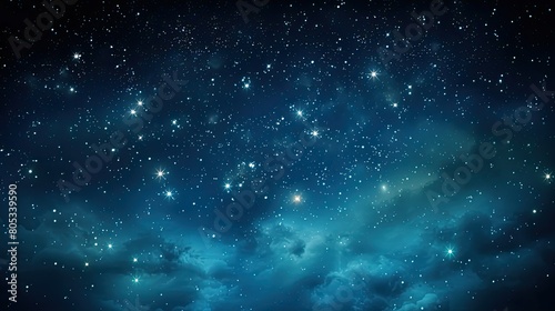 starry blue background graphic